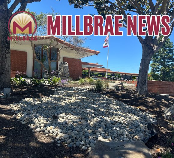 Millbrae News Picture of Millbrae City Hall Drought Tolerant Landscaping
