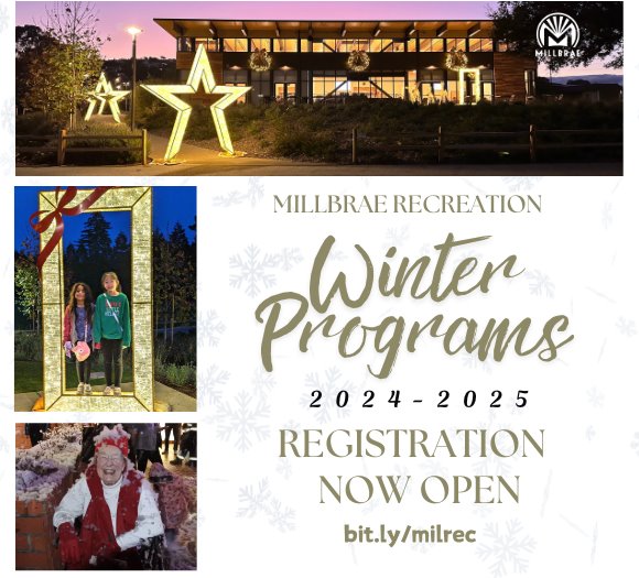 Millbrae Recreation Winter Programs Registration Now Open bit.ly/milrec 