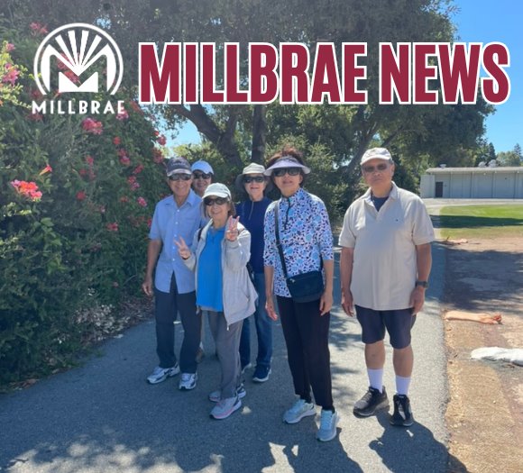 Millbrae News - photographed Millbrae Seniors participating in the weekly walk