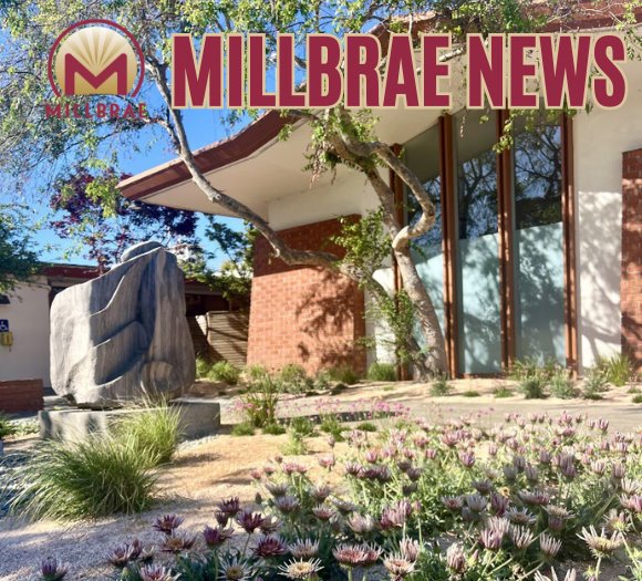 Millbrae News Picture of City Hall Drought Tolerant Landscaping