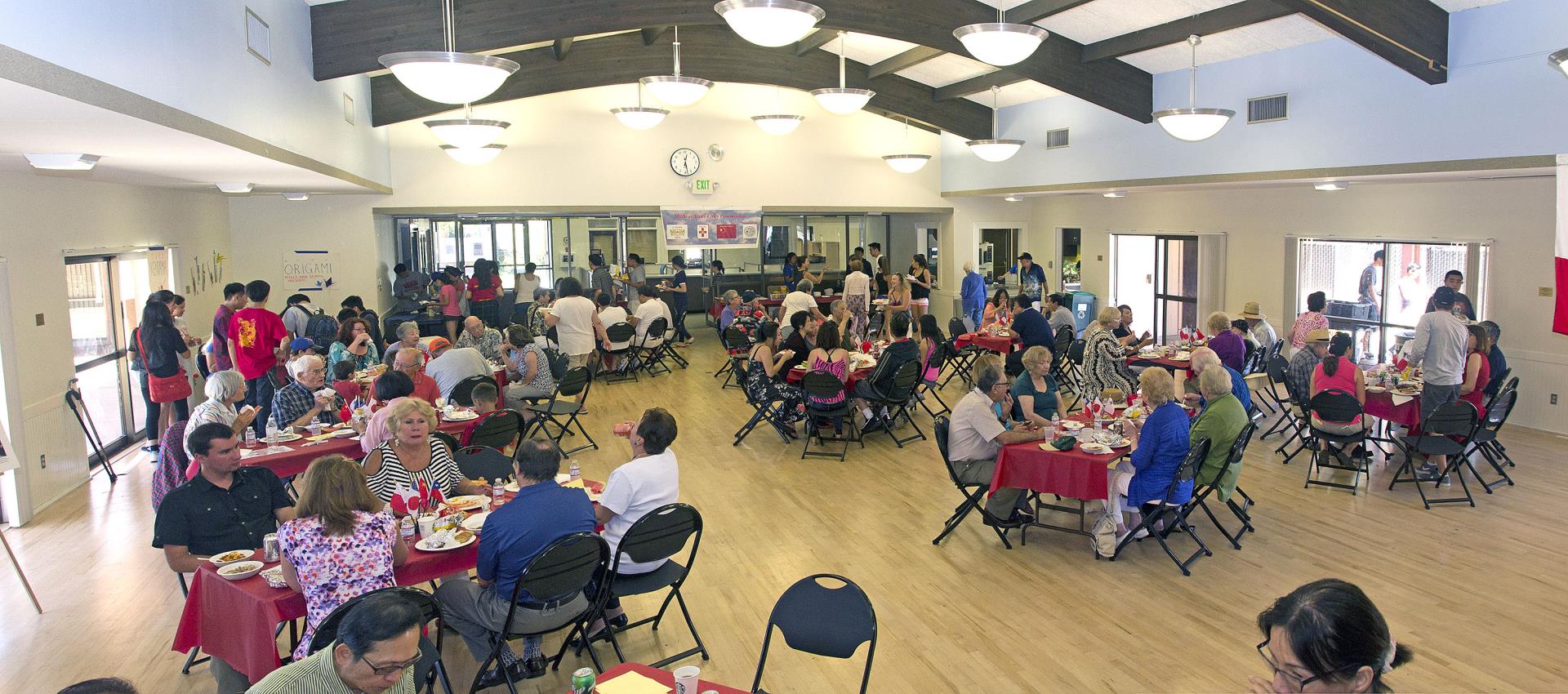 Participants enjoy great food and conversation