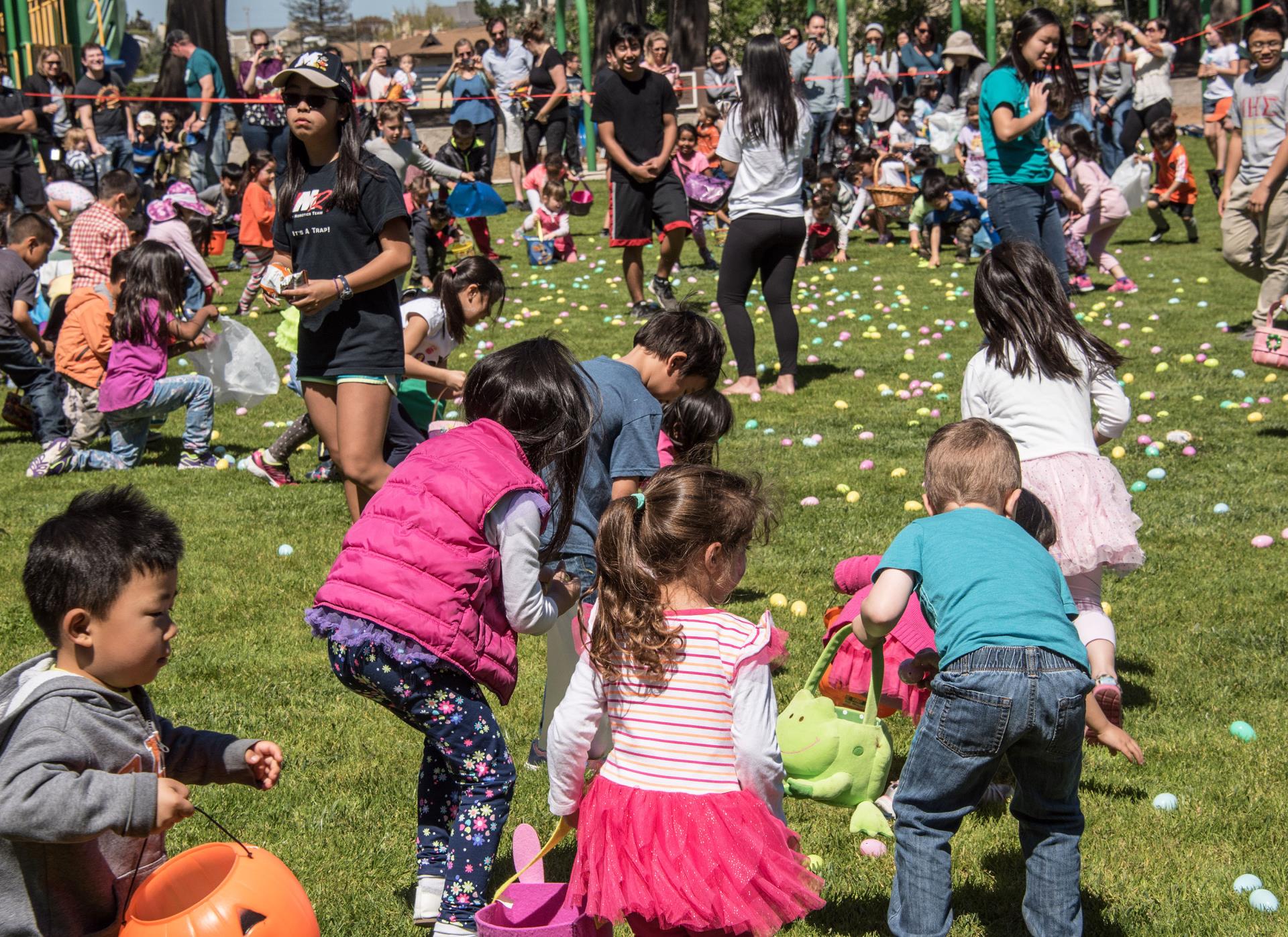 Children participate in Egg Hunt