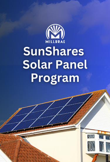 Picture of House with solar on roof - SunShares Solar Panel Program