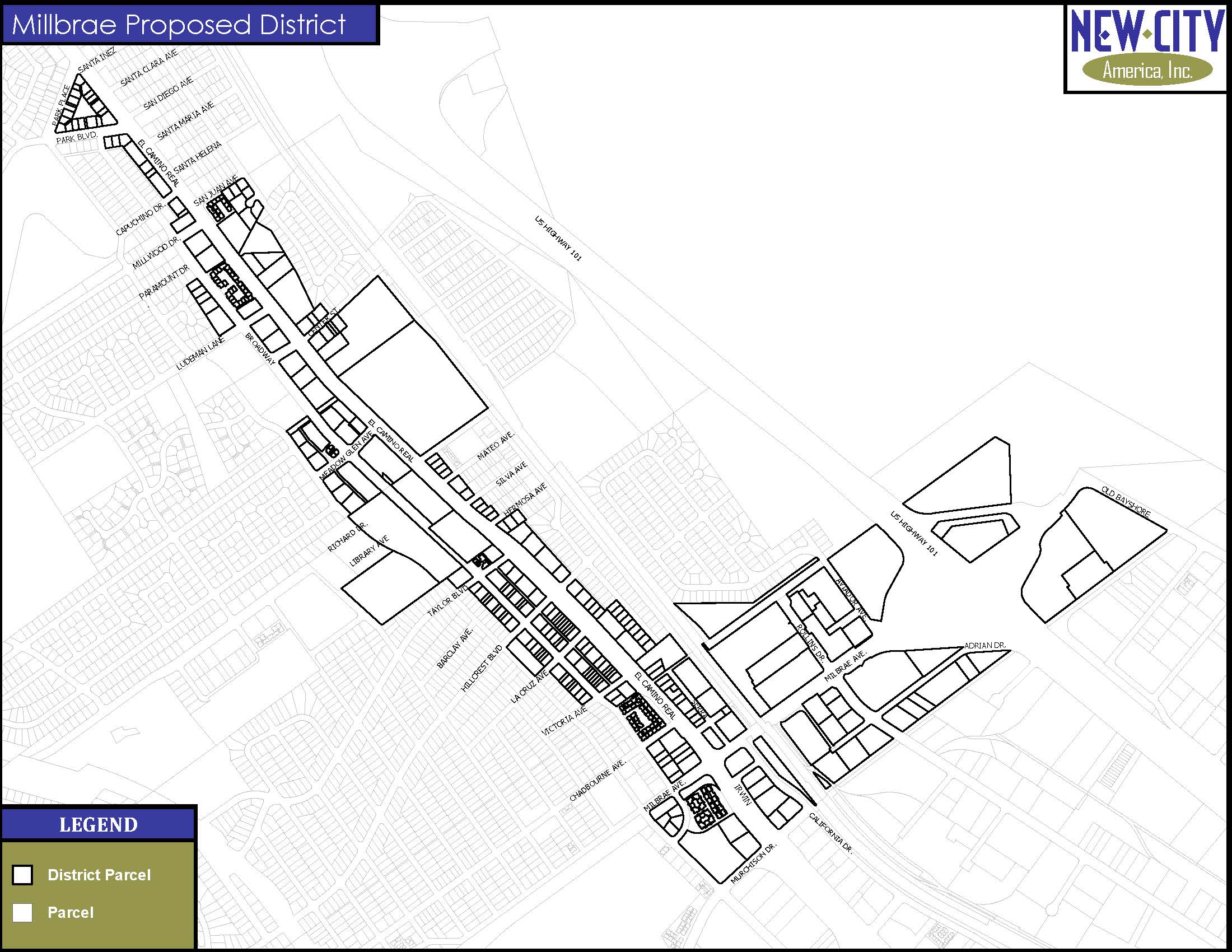 Milbrae CBD Boundary Proposed