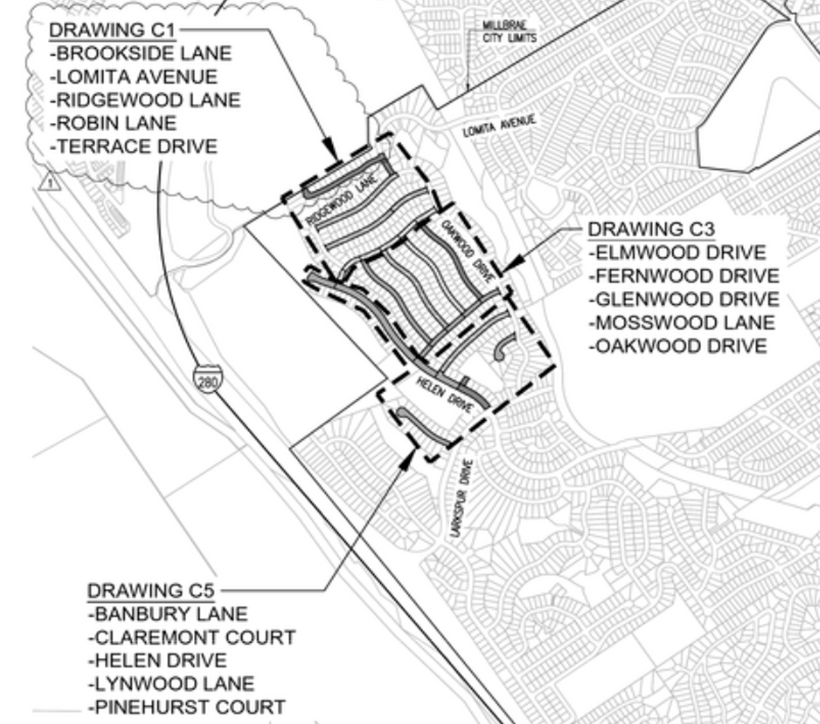 Street Resurfacing Location Map