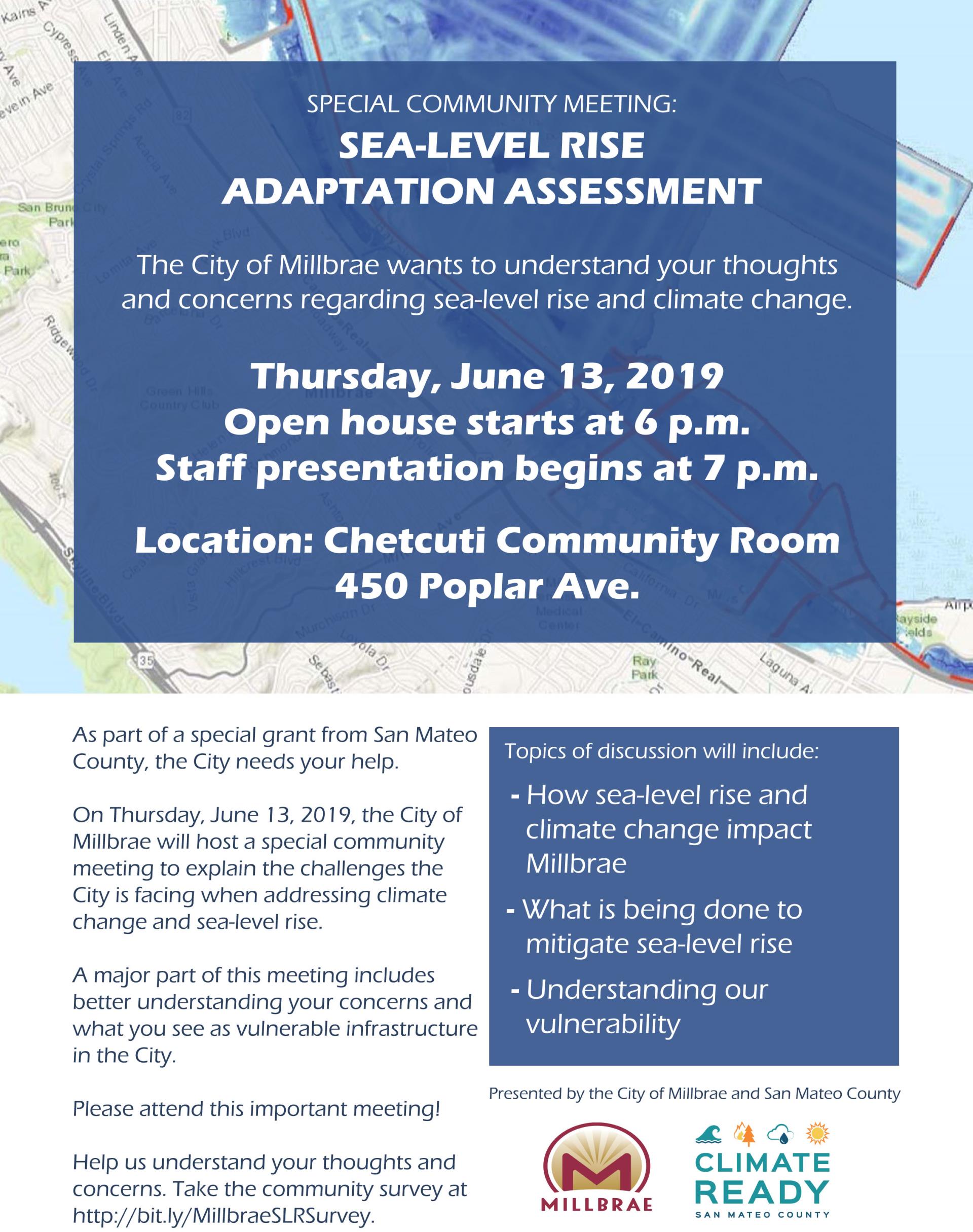 Climate Assessment Community Meeting Flyer